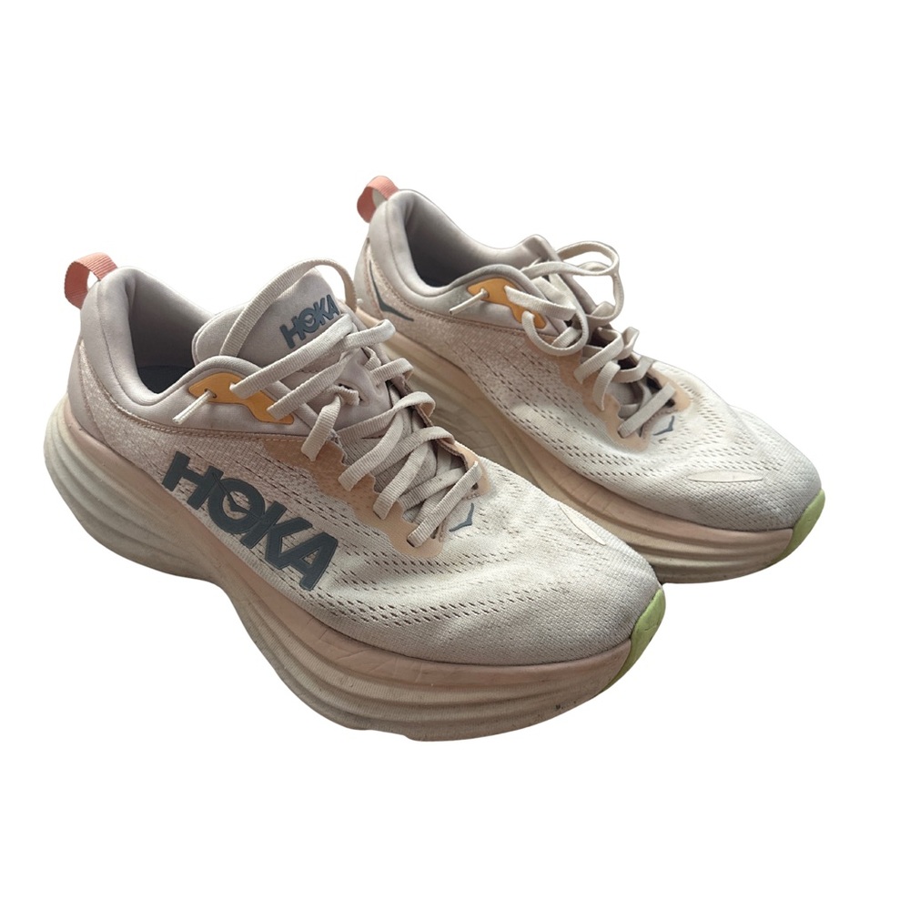 Hoka Women's Cream Athletic Shoes